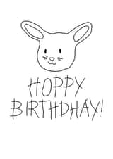 Happy Birthday Card From The Rabbit created by MOUSE CARDS