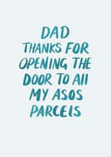 ASOS Order Joke Fathers Day card created by Amelia Katharine