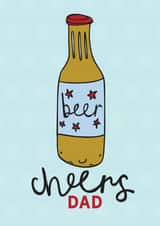 Cheers Dad Father's Day Card created by Dottypink Designs