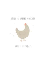 Spring Chicken Birthday Card created by Giggl Greetings 