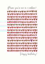 One in a million Mum birthday card created by The Boy and the Bear