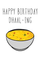 Happy birthday dhaal-ing created by Rangoli Official