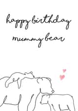 Mummy Bear Birthday Card created by Jaime Talbot