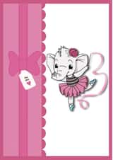 Elephant Ballerina Greeting cCard created by Sarah  O’Reilly