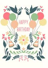 Floral Birthday Card created by Sarah  O’Reilly