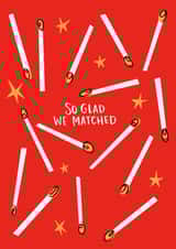 Glad We Matched Anniversary card created by Lucy Maggie Designs