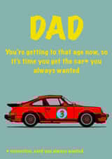Dad's Birthday Porsche Card 1000 created by Rohan