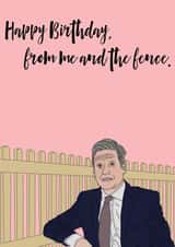 Keir Starmer's Birthday Fence created by Follow the LOUD