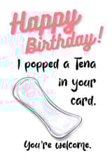 Happy Birthday Tena Lady Card created by picsandsquiggles
