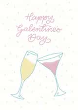 ‘Cheers’ Happy Galentine’s Day card created by Nicki O'Donoghue Studio