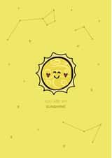 You are my sunshine card created by Holmes Design Co.