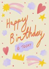 6 Today Birthday Card created by Katie Bennett
