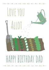 Allotment birthday card for Dad created by Missycards