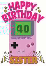 Nintendo 40th Birthday girl Card created by ShortRound888