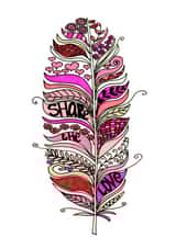 Inspirational love quote birthday card created by Fefe Teale