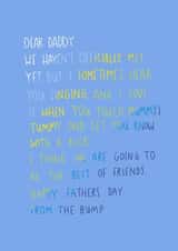 A Letter To Daddy From The Bump created by Alice Potter