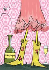 Time to get your glad rags on & celebrate created by Higgledy Ink Illustration