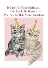 Fabulous Cats Birthday Card created by Holly.Ruanne.Draws