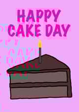 Happy Cake Day birthday card created by Jennifer Claire Design