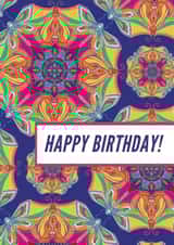 Funky Retro Birthday Card created by Emily Kate