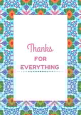 Funky Thanks for Everything card created by Emily Kate