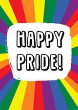 Happy Pride - Greetings Card 1000 created by @Laura Lonsdale Designs