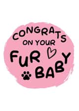 Congrats on your fur baby created by Rambos Packed