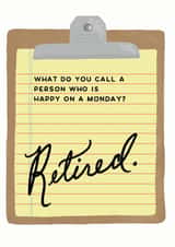 Happy Retirement Card created by Redback Cards