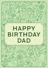 Happy Birthday Dad  1001 created by olliebrownillustration