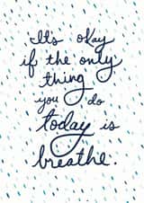 Breathe Thinking Of You Card created by Redback Cards