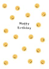 Happy Birthday Ditsy Smiley Faces created by Paper Pals