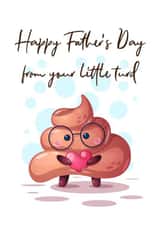 Father's Day Little Turd card created by Kate Coates Design Studio