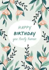 Pretty Floral Birthday Card created by Amy V Packham Art