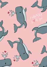 I Whaley Love You Anniversary card created by EJF Illustration