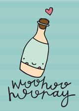 Woohoo champagne card created by Dottypink Designs