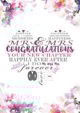 Mr & Mrs Wedding card created by rdlinnovation