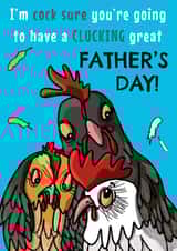 Clucking Great Father’s Day card created by Sunny and Pea