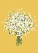 Pretty Daisy Bouquet New Home Card - Flowers created by JeJu Studio