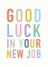 good luck new job card created by Studio 9
