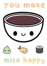 Sushi and Miso Soup Love created by The Galactic Panda