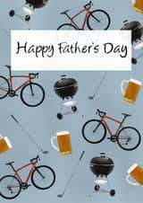 Father’s Day beer and BBQ celebration card created by mvk_prints