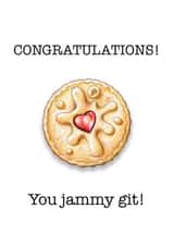 Congratulations Jammy Git Card created by Lucy Hughes
