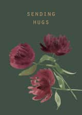 Sending Hugs Sympathy Bad News Flower Card created by Yellowstone Art Boutique