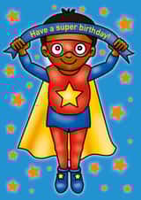 have a super happy birthday ! superhero boy! created by Rowey Coops