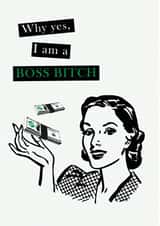 Congratulations New Job Boss Bitch created by Profanity Polly Prints