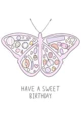 Sweets Butterfly Birthday Card created by Cloudy Sorbet