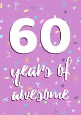 60 Years of Awesome Birthday Card created by Evezee