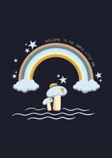 New Baby Rainbow Magical Card created by Miss Mulberry Pie Illustration