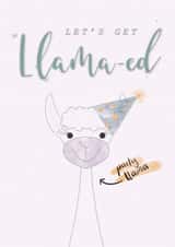 Let’s get llama-ed Birthday Card created by Magpie Designs UK