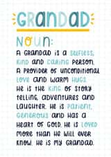 Grandad Definition card created by Joanne Hawker